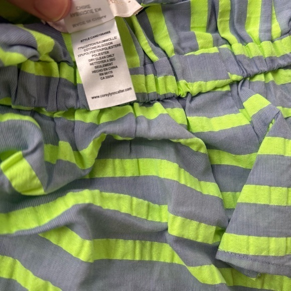 Anthropologie Corey Lynn Calter Bayside Dress off the shoulder mini stripe Small - Picture 4 of 9